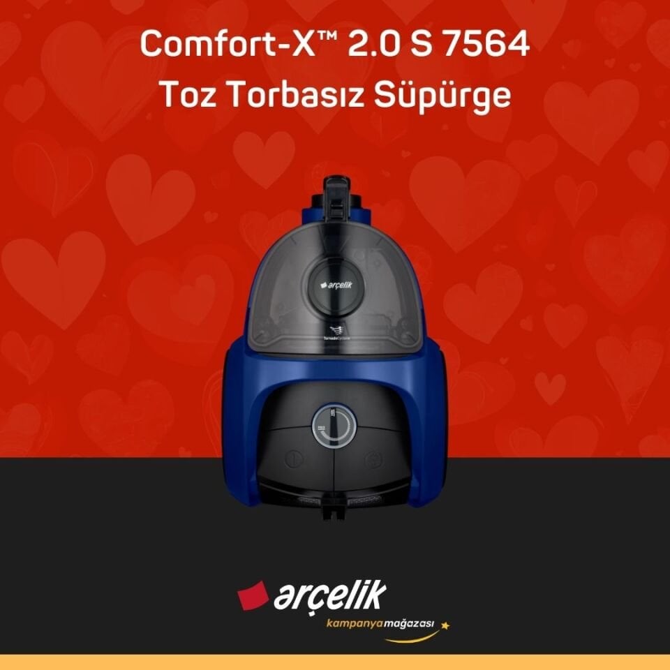 ARÇELİK Comfort-X™ 2.0 S 7564 Toz Torbasız Süpürge