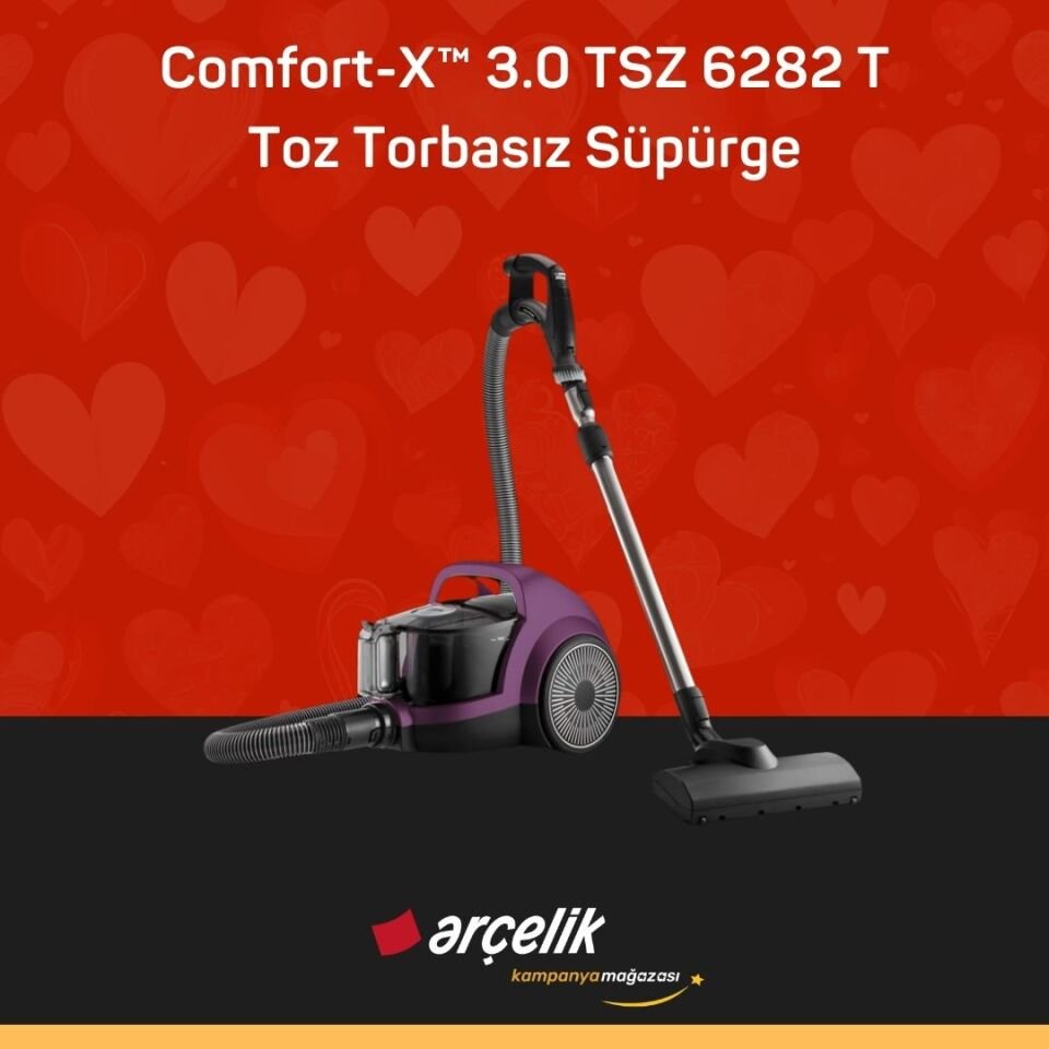 ARÇELİK Comfort-X™ 3.0 TSZ 6282 T Toz Torbasız Süpürge