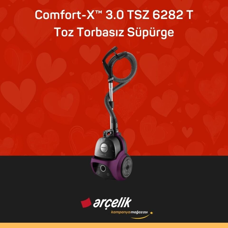 ARÇELİK Comfort-X™ 3.0 TSZ 6282 T Toz Torbasız Süpürge