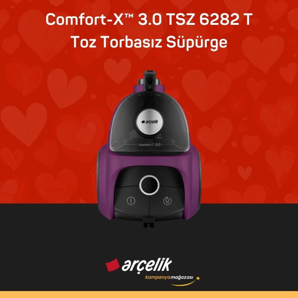 ARÇELİK Comfort-X™ 3.0 TSZ 6282 T Toz Torbasız Süpürge