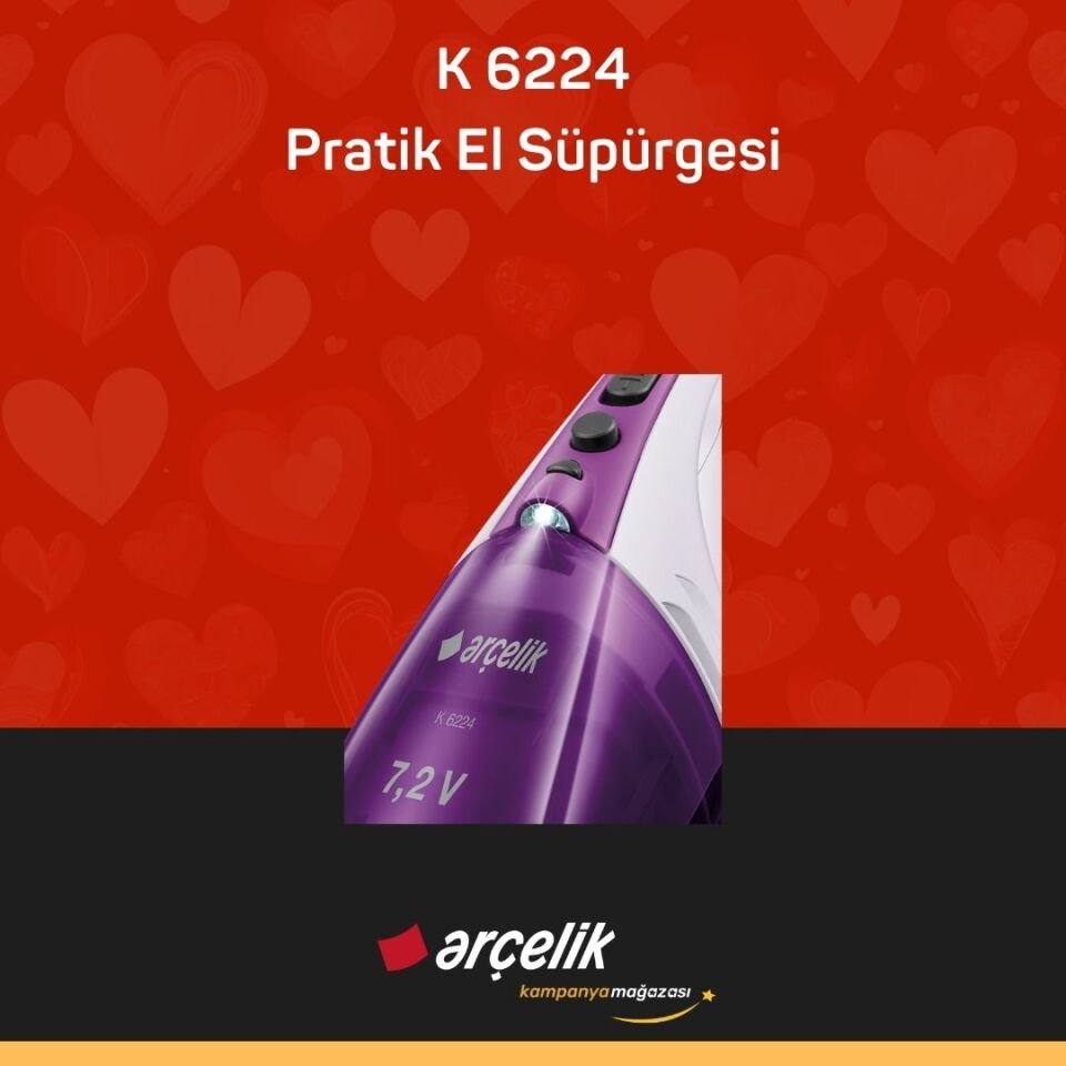 ARÇELİK K 6224 Pratik El Süpürgesi