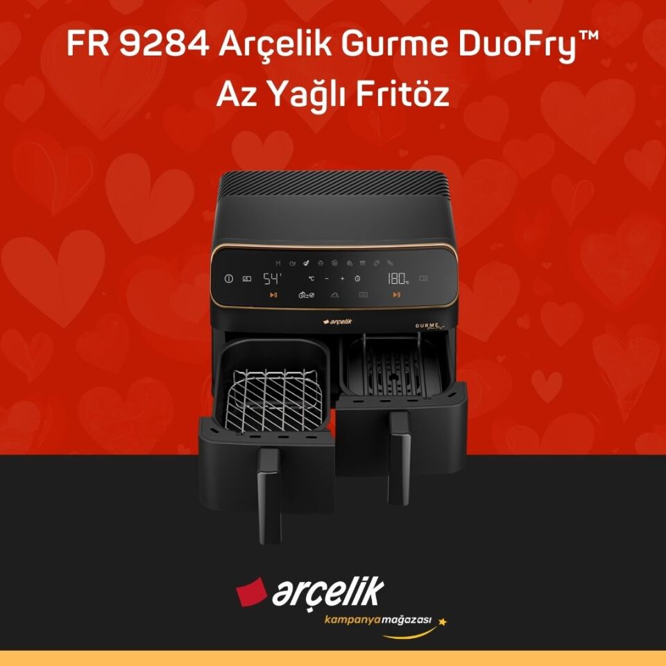 ARÇELİK FR 9284 Gurme DuoFry™ Az Yağlı Fritöz