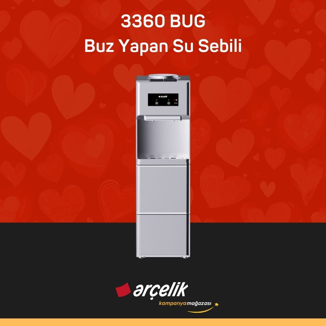 ARÇELİK 3360 BUG Buz Yapan Su Sebili