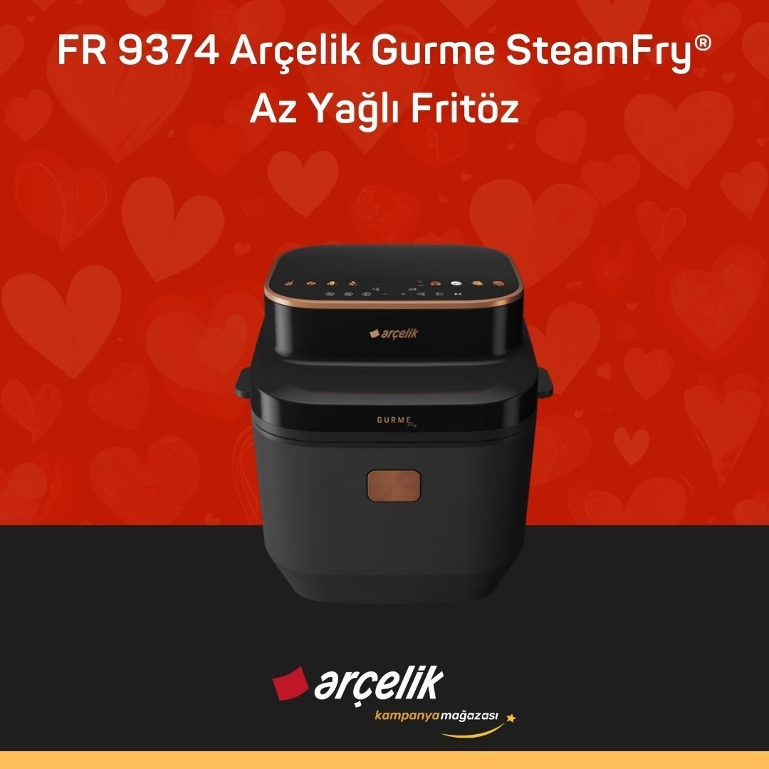 ARÇELİK FR 9374 Arçelik Gurme SteamFry® Az Yağlı Fritöz