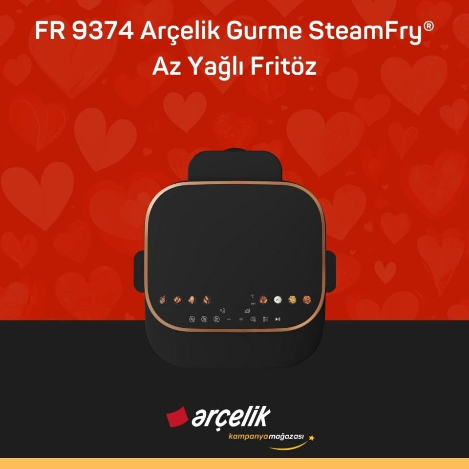 ARÇELİK FR 9374 Arçelik Gurme SteamFry® Az Yağlı Fritöz