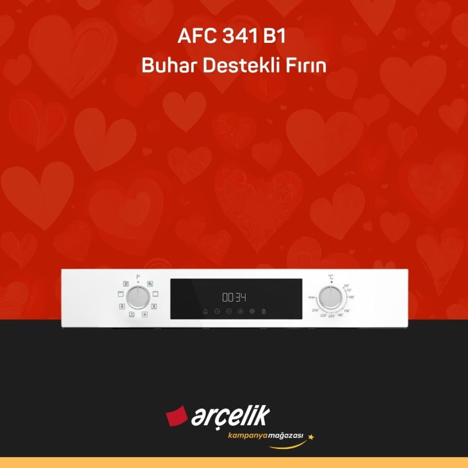 ARÇELİK AFC 341 B1 Buhar Destekli Fırın