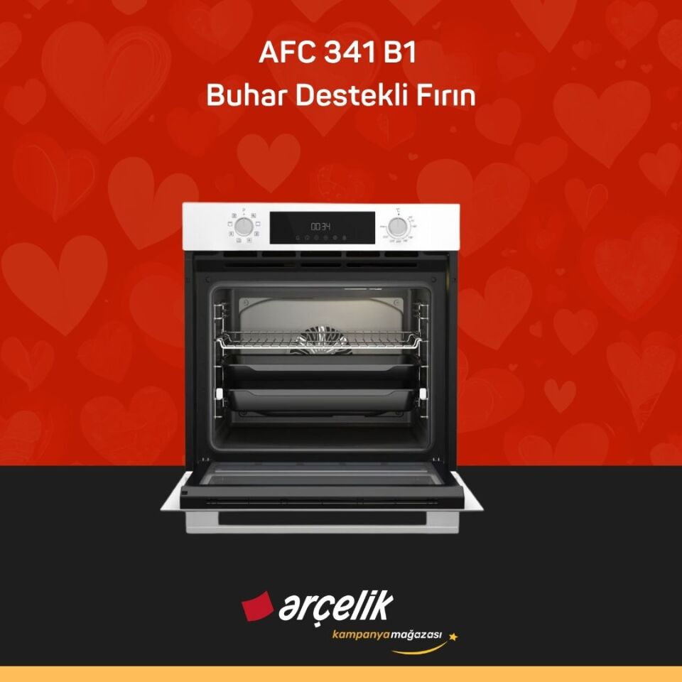 ARÇELİK AFC 341 B1 Buhar Destekli Fırın