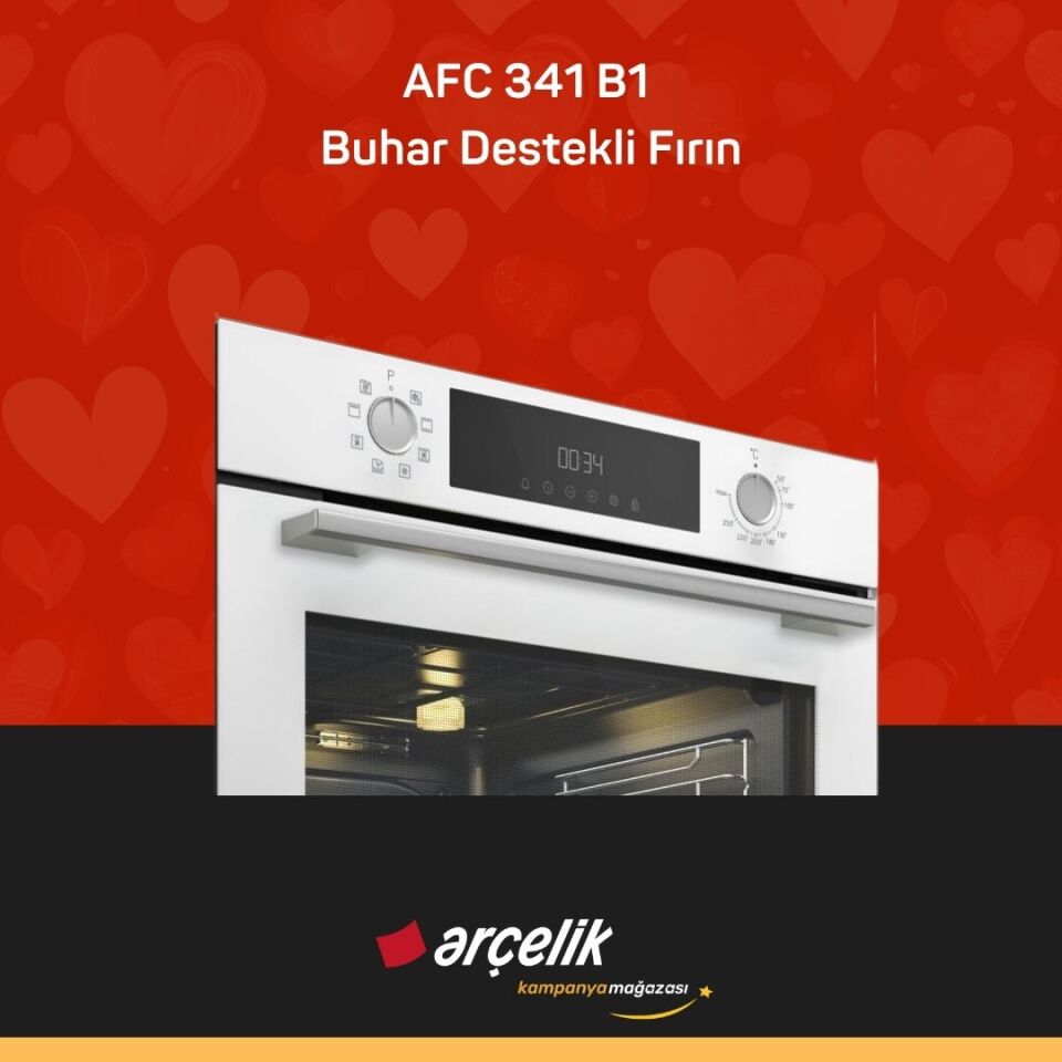 ARÇELİK AFC 341 B1 Buhar Destekli Fırın
