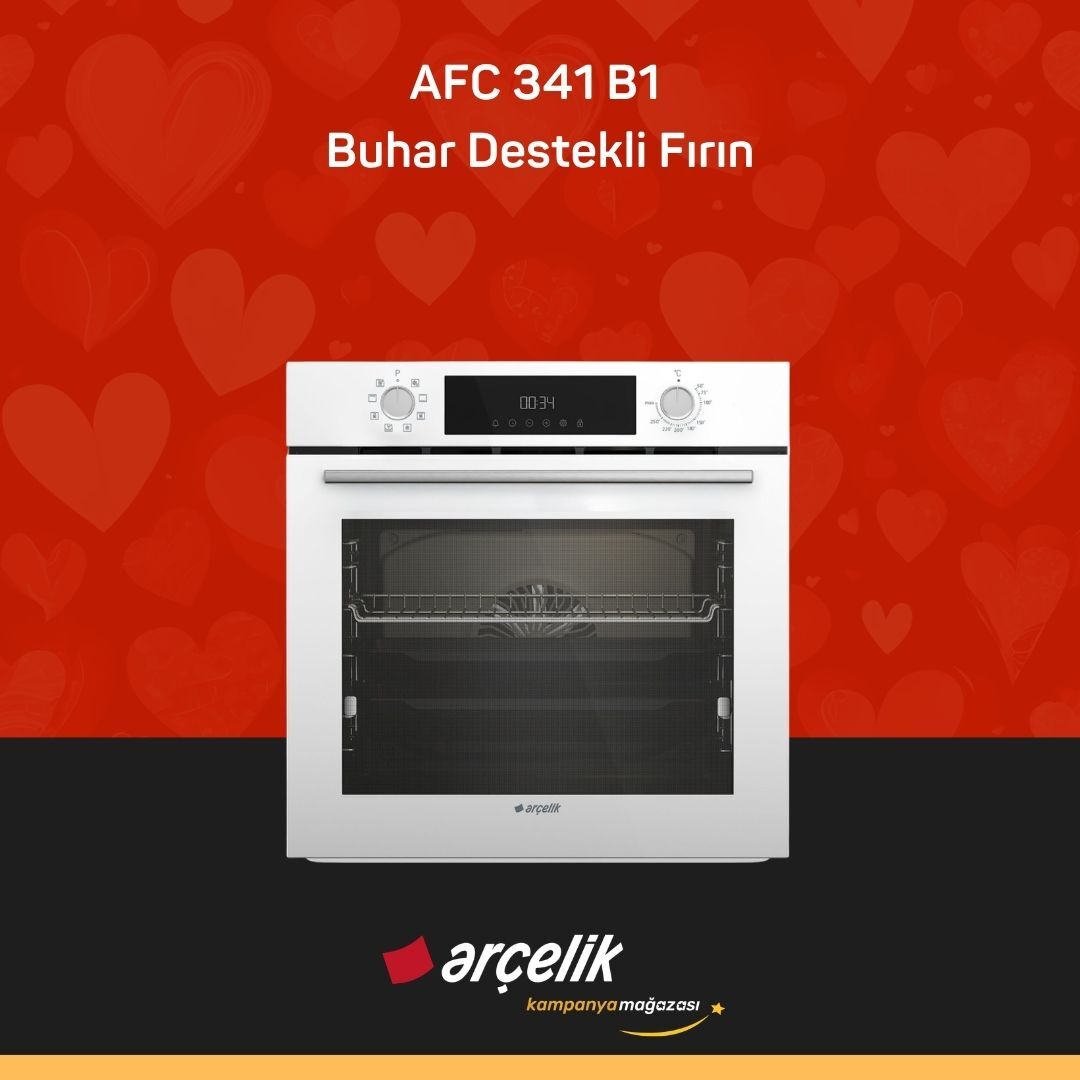 ARÇELİK AFC 341 B1 Buhar Destekli Fırın