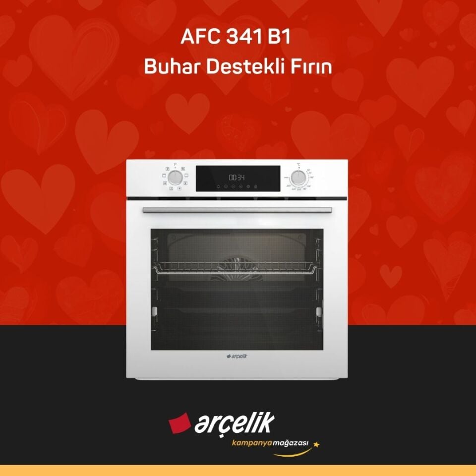 ARÇELİK AFC 341 B1 Buhar Destekli Fırın