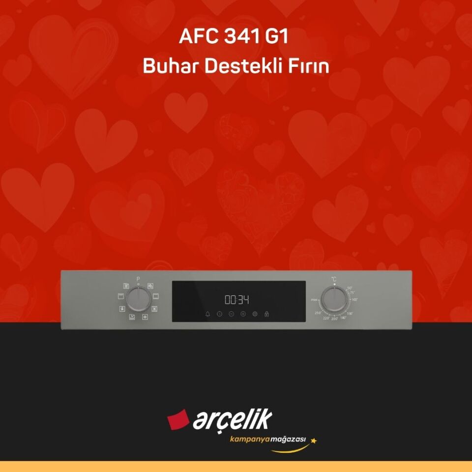 ARÇELİK AFC 341 G1 Buhar Destekli Fırın