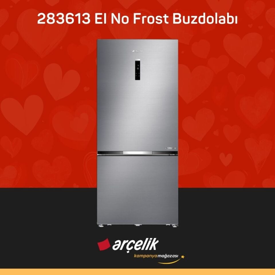 ARÇELİK 283613 EI Alttan Donduruculu Buzdolabı