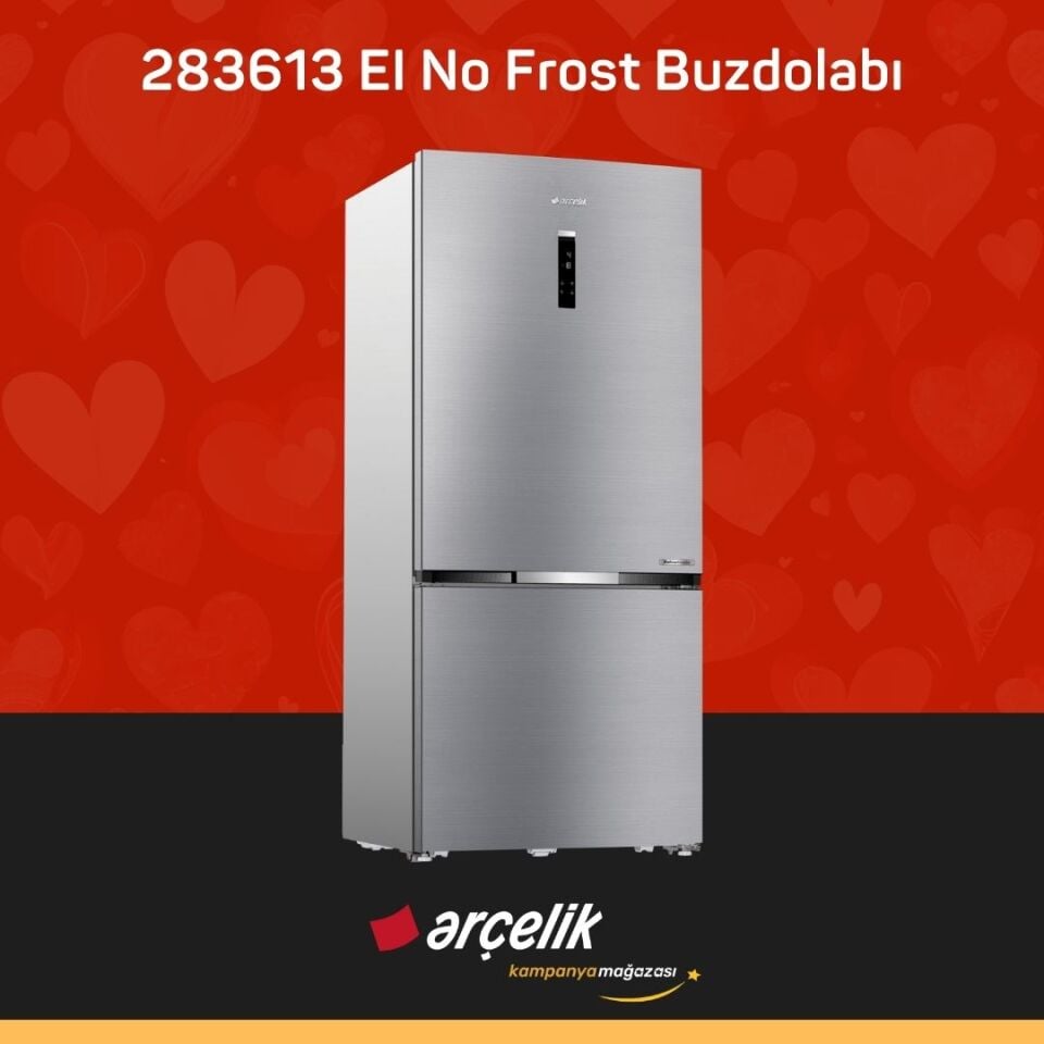 ARÇELİK 283613 EI Alttan Donduruculu Buzdolabı