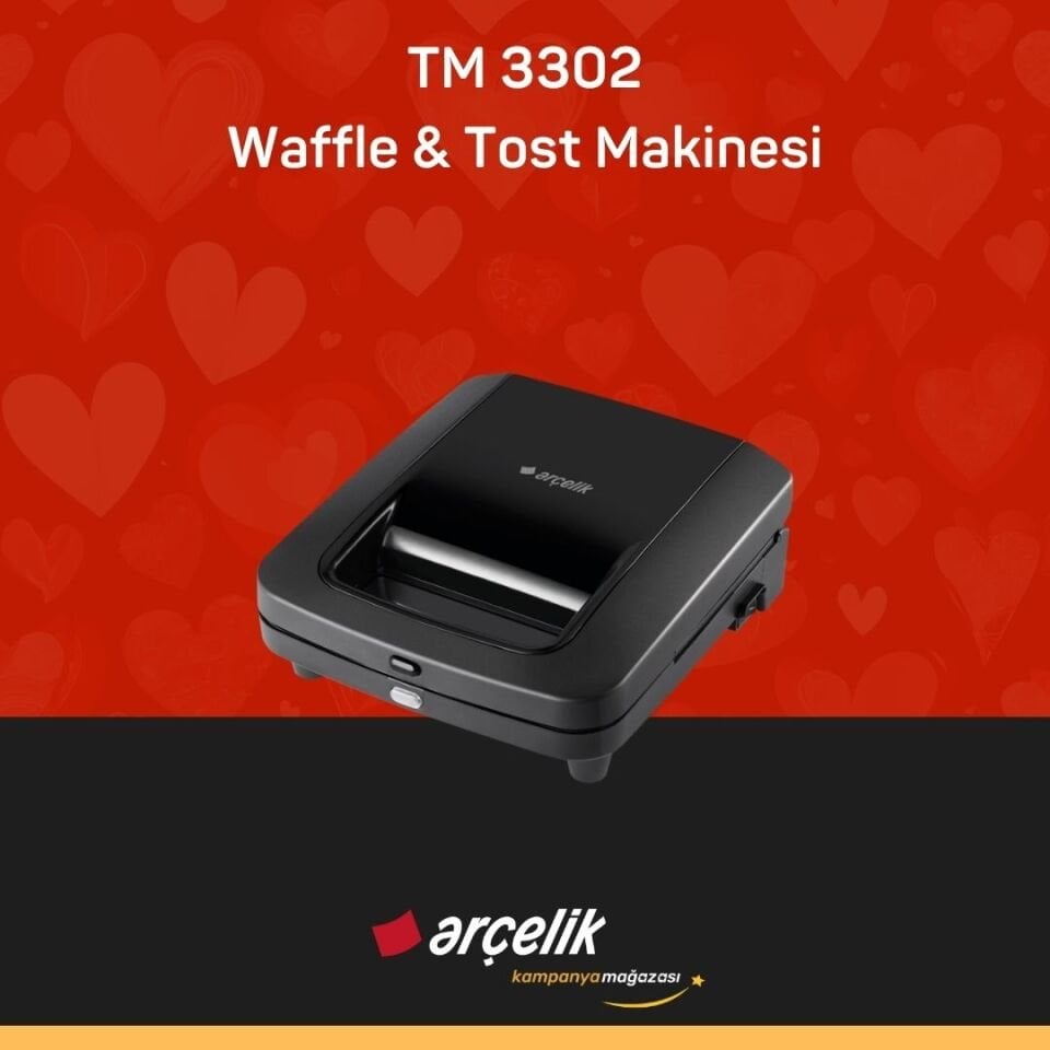 ARÇELİK TM 3302 Waffle & Tost Makinesi