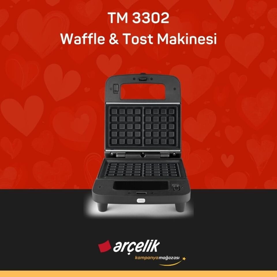 ARÇELİK TM 3302 Waffle & Tost Makinesi
