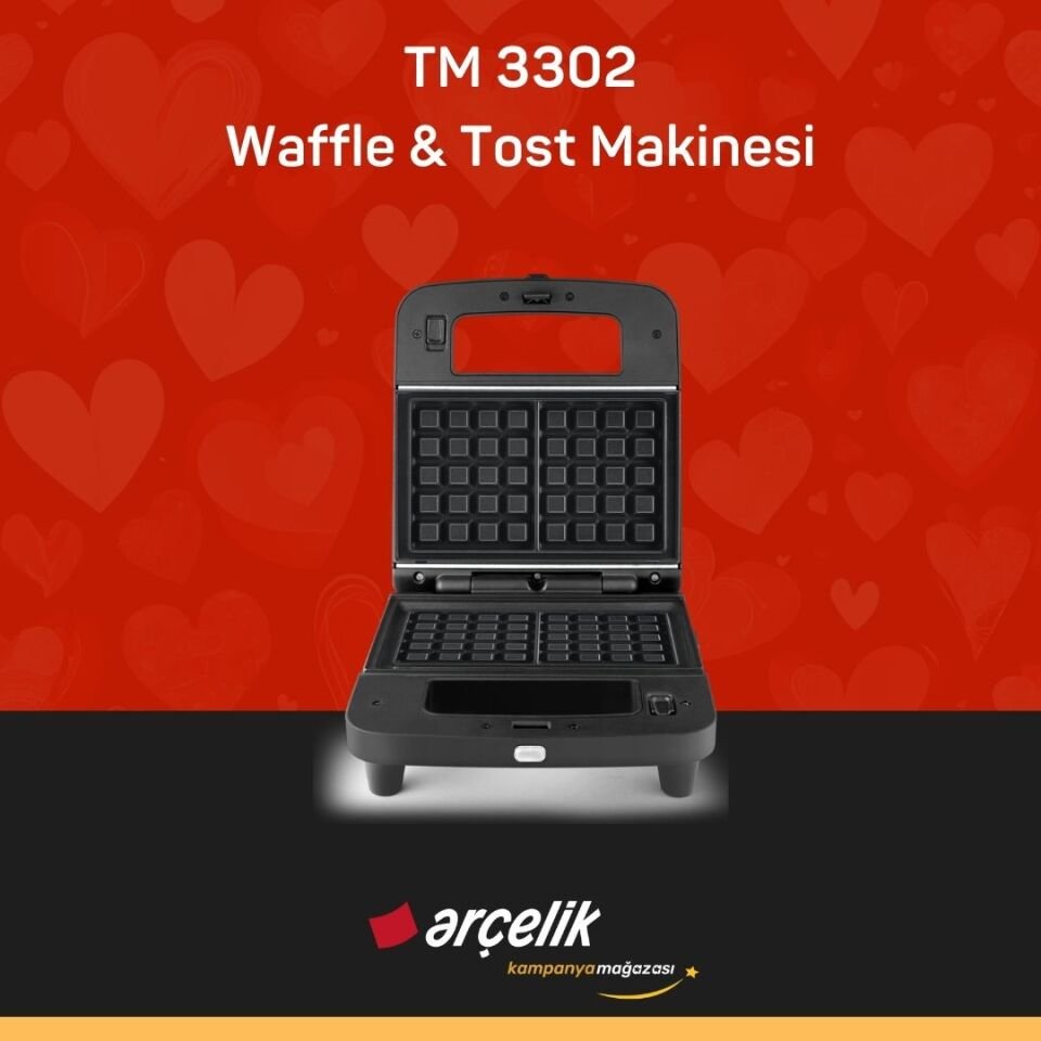 ARÇELİK TM 3302 Waffle & Tost Makinesi