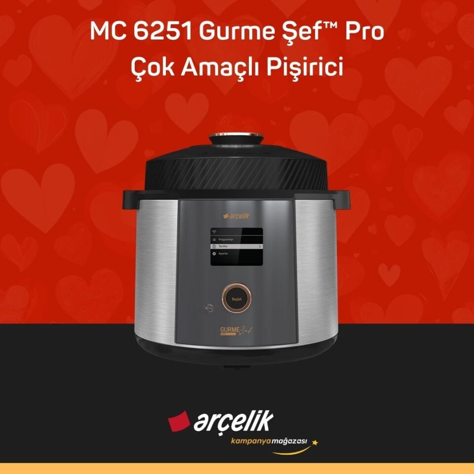 ARÇELİK MC 6251 Gurme Şef® Çok Amaçlı Pişirici