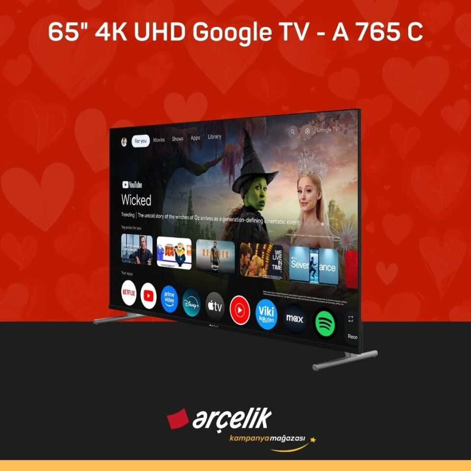 ARÇELİK 7 Serisi 65'' 4K UHD Google TV - A 765 C Smart TV