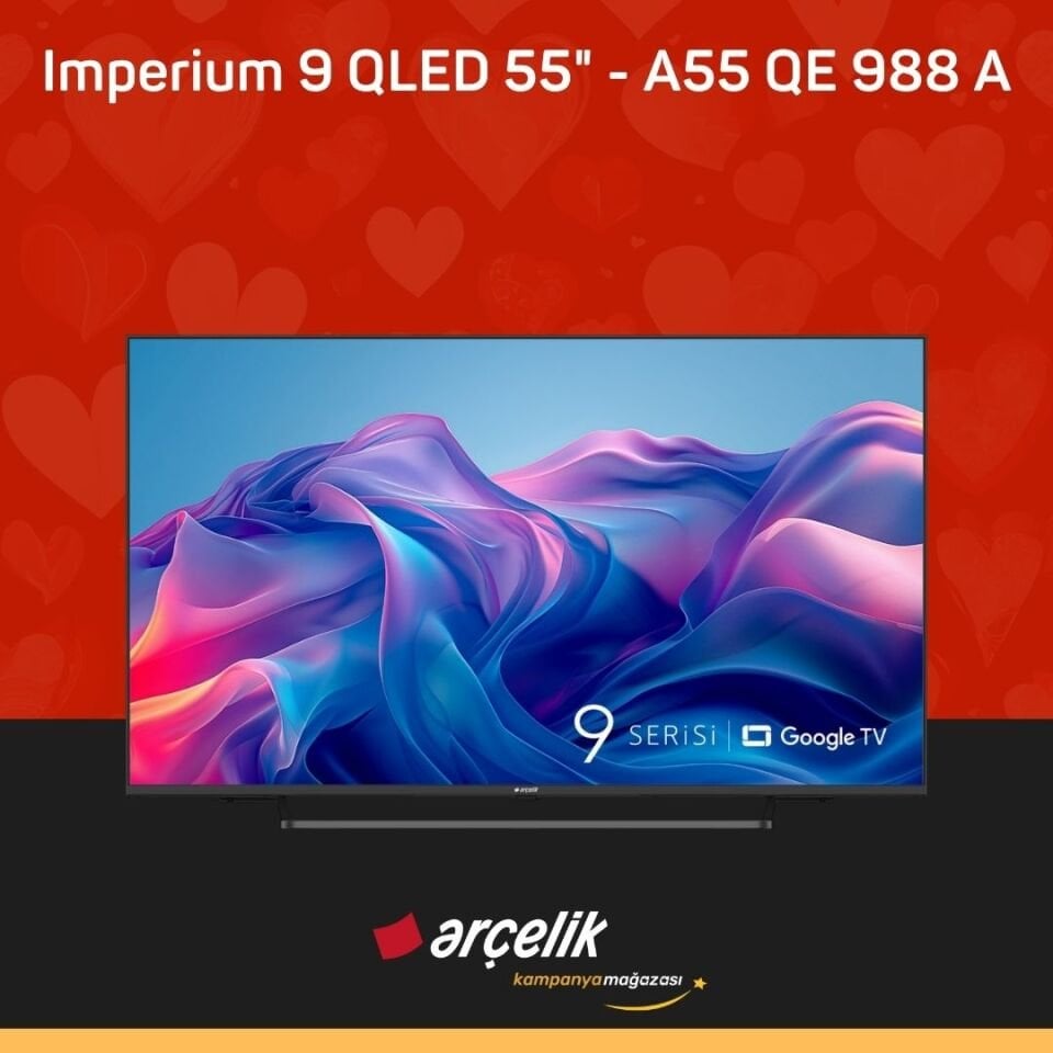 ARÇELİK Imperium 9 QLED 55'' 4K UHD Google TV - A55 QE 988 A Smart TV