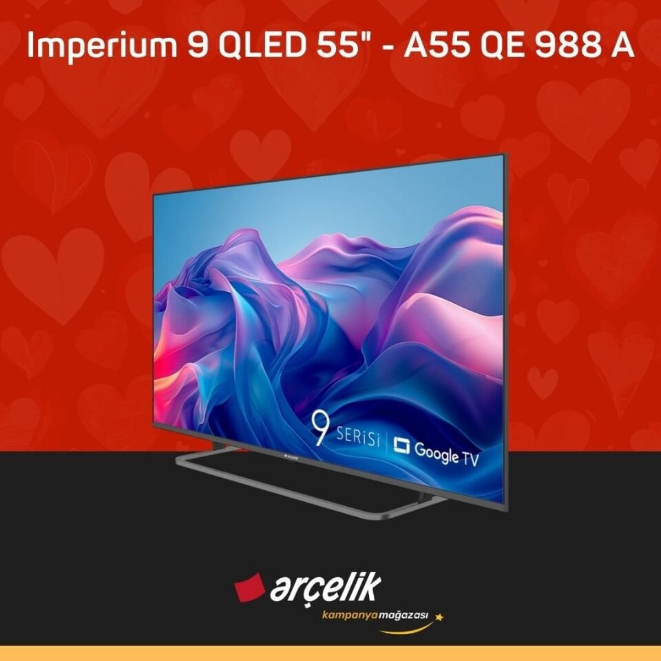 ARÇELİK Imperium 9 QLED 55'' 4K UHD Google TV - A55 QE 988 A Smart TV