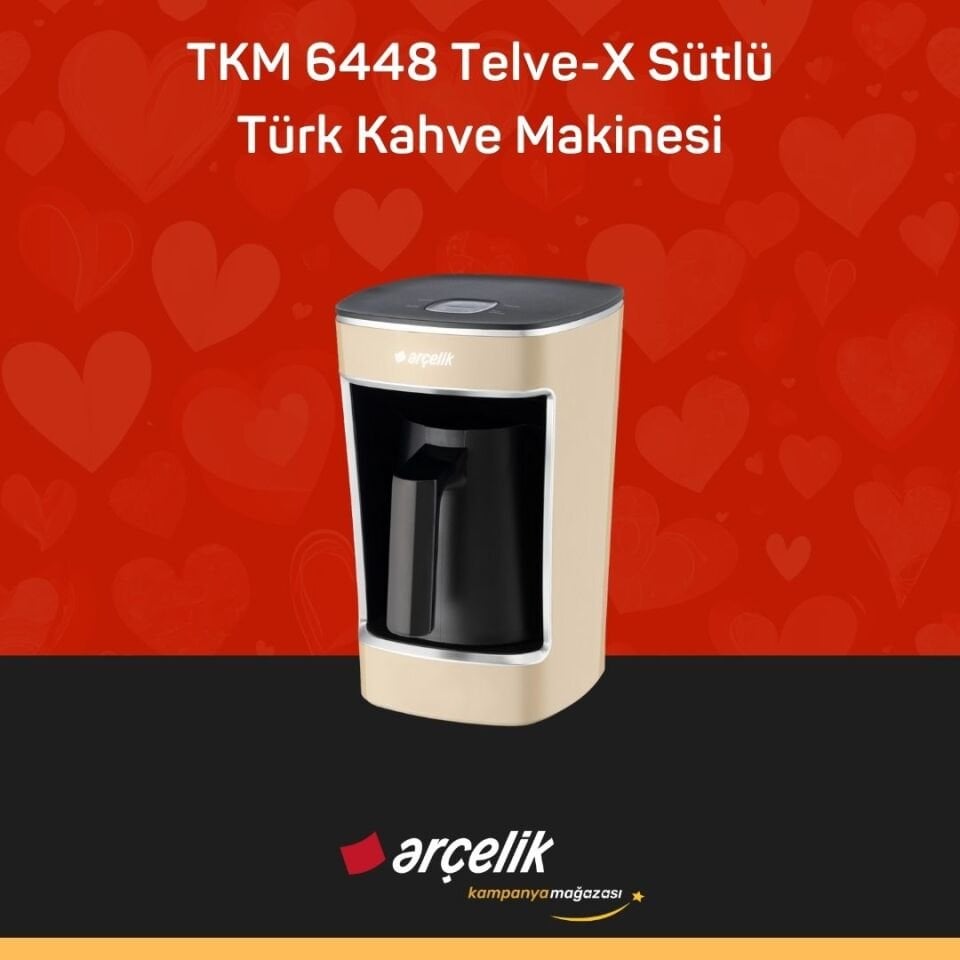 ARÇELİK TKM 6448 Telve-X Sütlü Türk Kahve Makinesi
