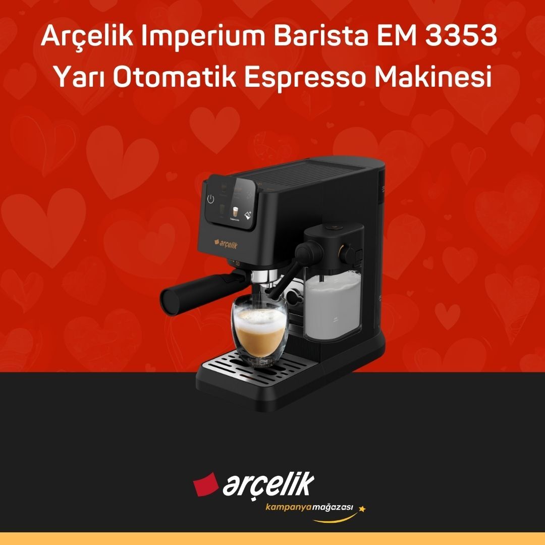 ARÇELİK Arçelik Imperium Barista EM 3353 Yarı Otomatik Espresso Makinesi