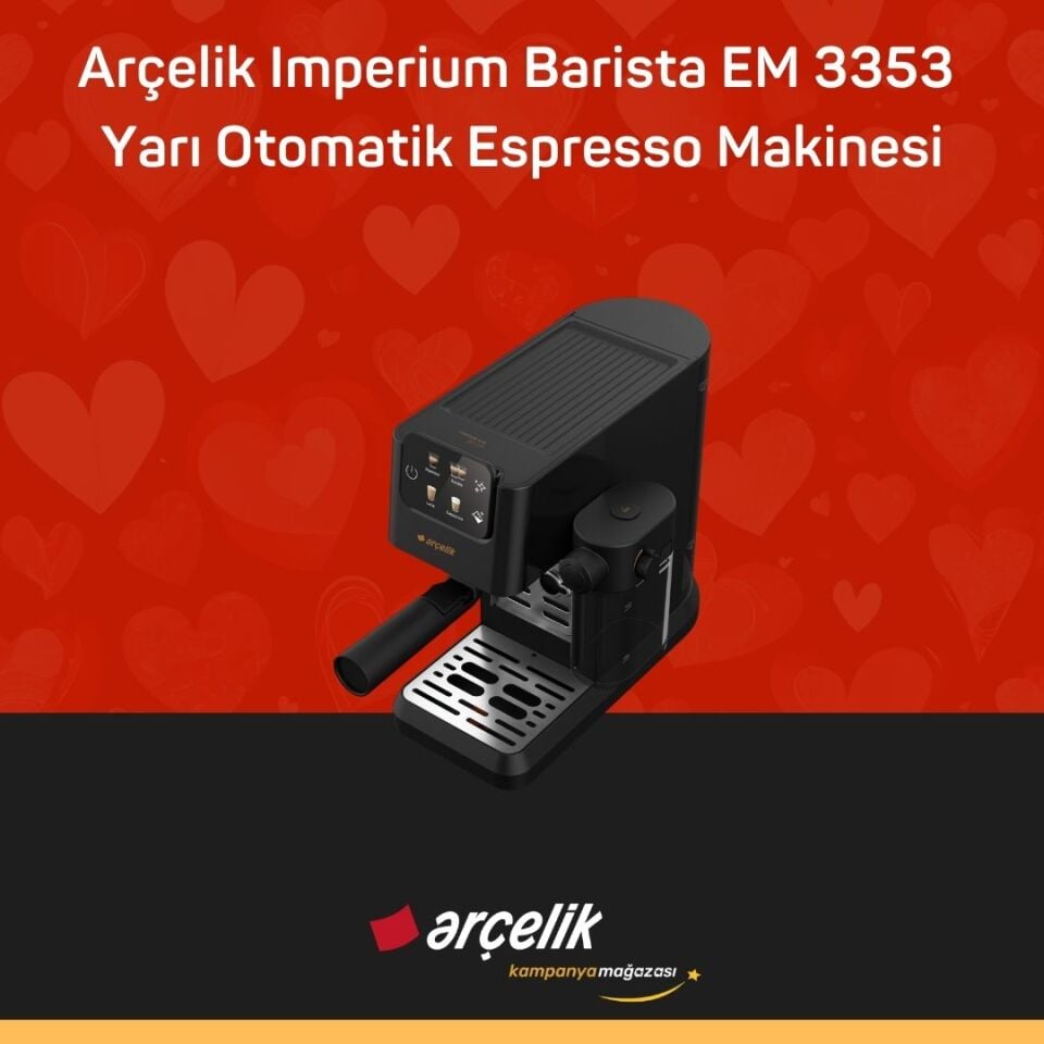 ARÇELİK EM 3353 Imperium Barista® Yarı Otomatik Espresso Makinesi