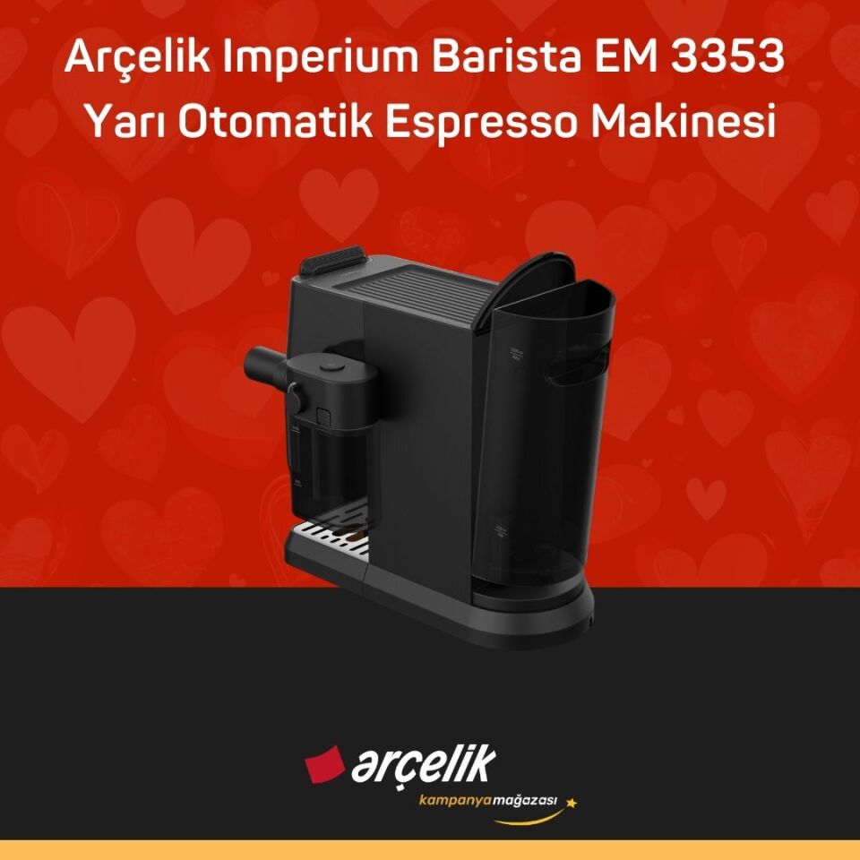 ARÇELİK EM 3353 Imperium Barista® Yarı Otomatik Espresso Makinesi