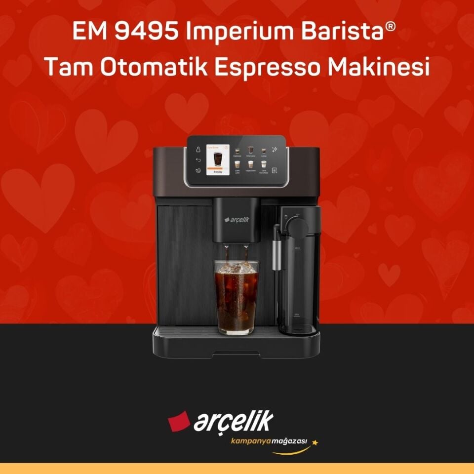 ARÇELİK EM 9495 Imperium Barista® Tam Otomatik Espresso Makinesi