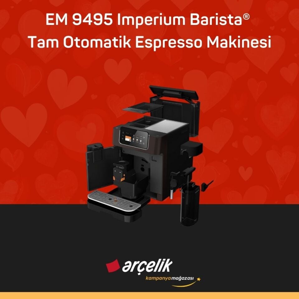 ARÇELİK EM 9495 Imperium Barista® Tam Otomatik Espresso Makinesi