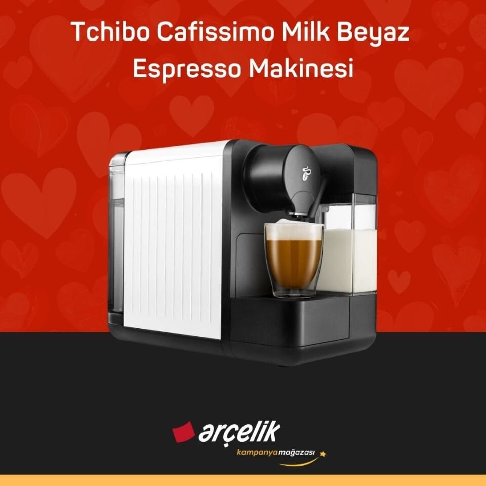 Tchibo Cafissimo Milk, Beyaz Espresso Makinesi