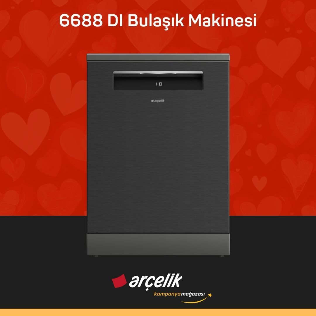 ARÇELİK 6688 DI 8 Programlı Bulaşık Makinesi