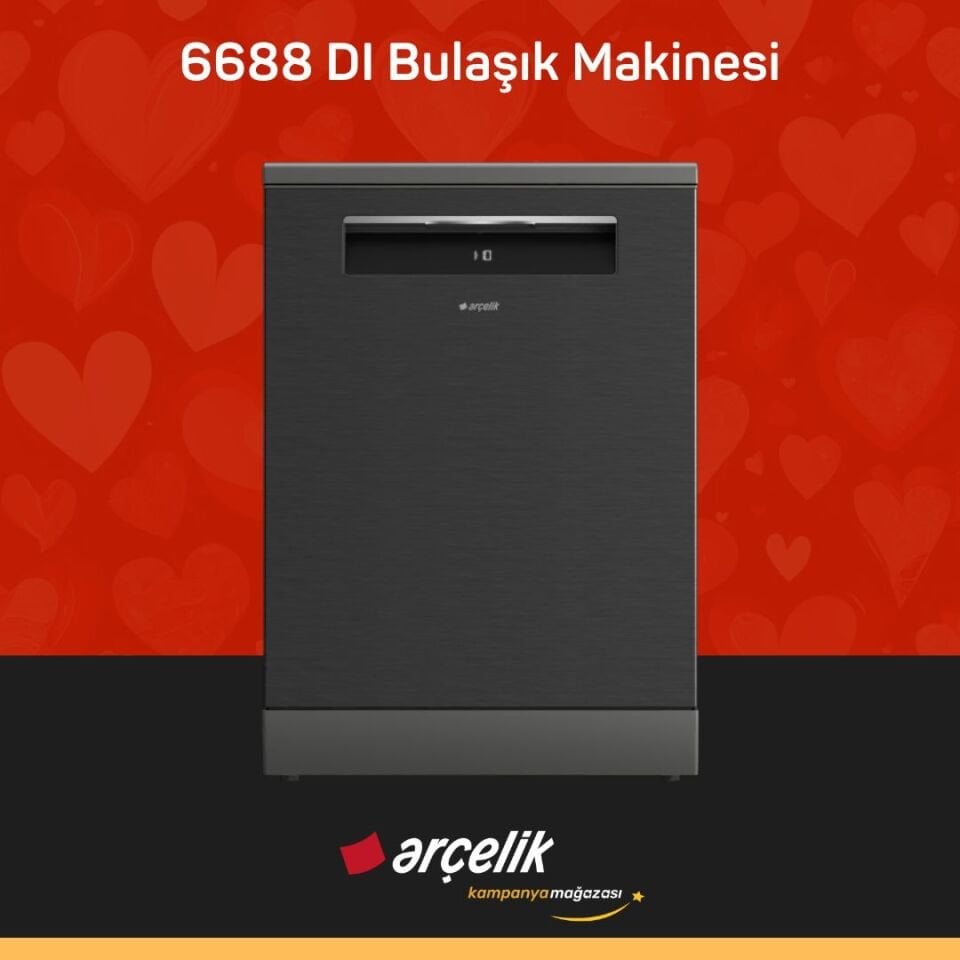 ARÇELİK 6688 DI 8 Programlı Bulaşık Makinesi