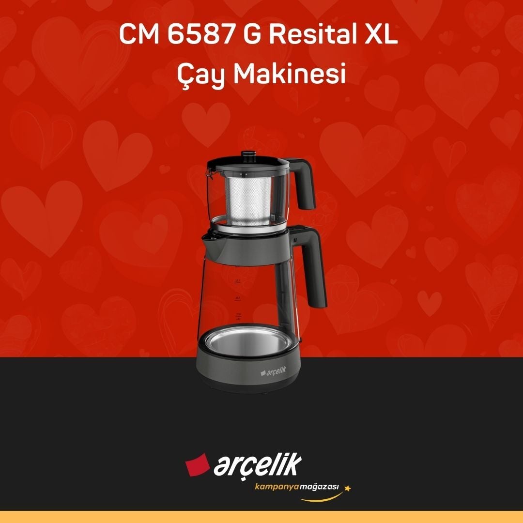 ARÇELİK CM 6587 G Resital XL Çay Makinesi