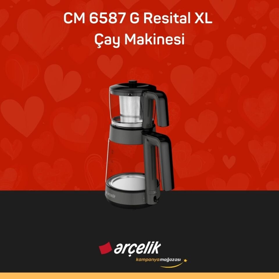 ARÇELİK CM 6587 G Resital XL Çay Makinesi