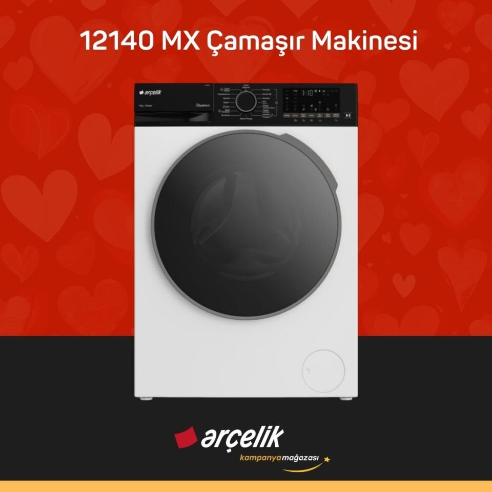 ARÇELİK 12140 MX 12 Kg Çamaşır Makinesi