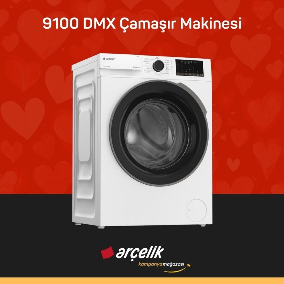 ARÇELİK 9100 DMX Çamaşır Makinesi - 6444 Bulaşık Makinesi - 901 KMX Kurutma Makinesi
