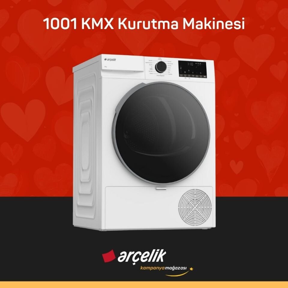 ARÇELİK 10120 MX Çamaşır Makinesi - 6444 Bulaşık Makinesi - 1001 KMX Kurutma Makinesi