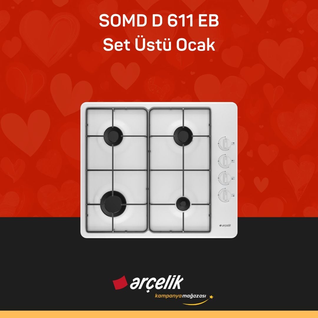 ARÇELİK SOMD D 611EB Set Üstü Ocak