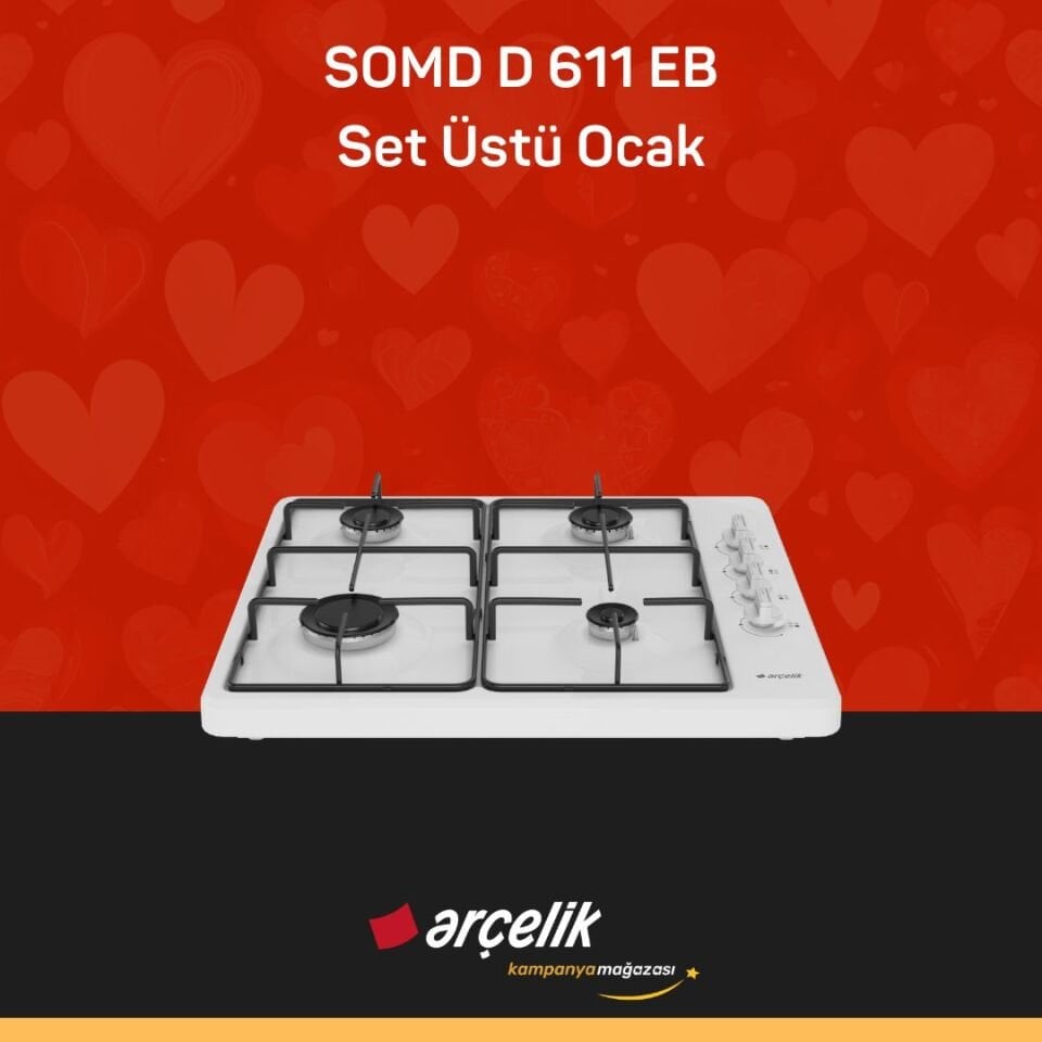 ARÇELİK SOMD D 611EB Set Üstü Ocak