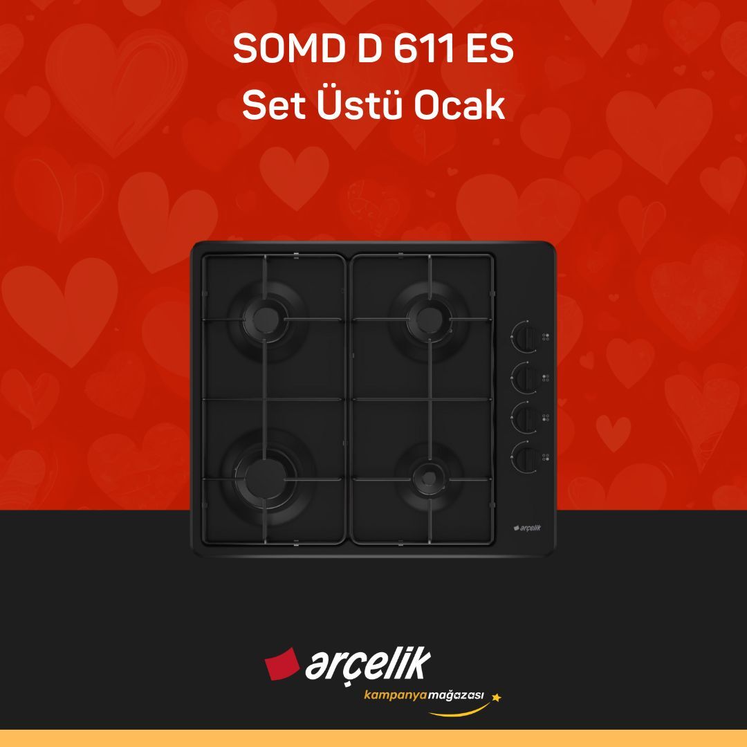 ARÇELİK SOMD D 611ES Set Üstü Ocak