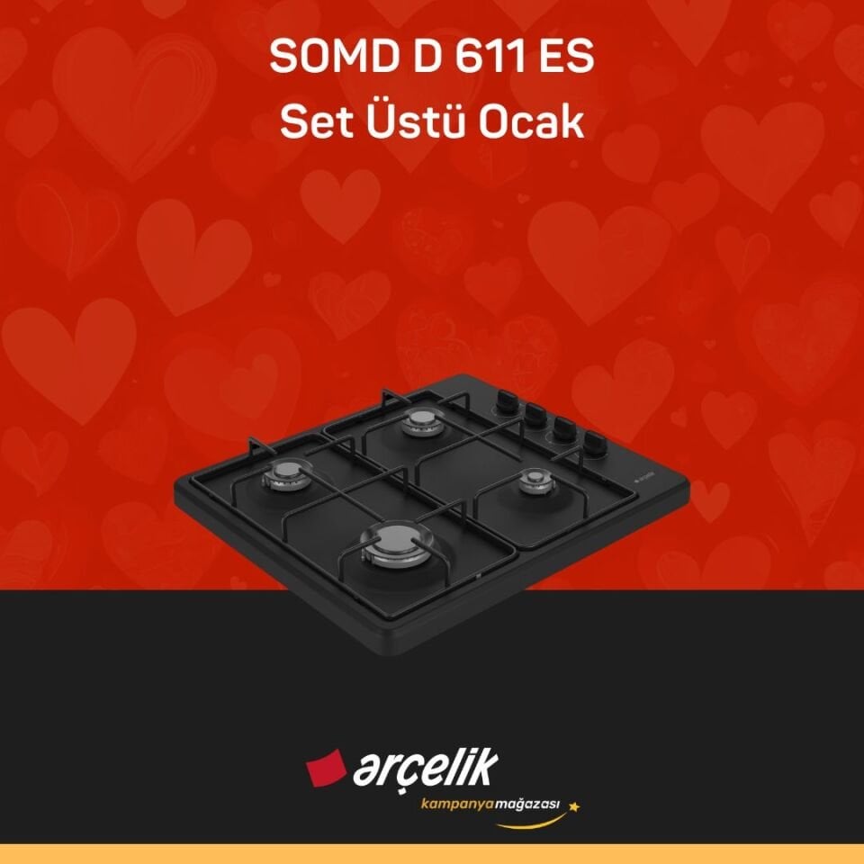 ARÇELİK SOMD D 611ES Set Üstü Ocak
