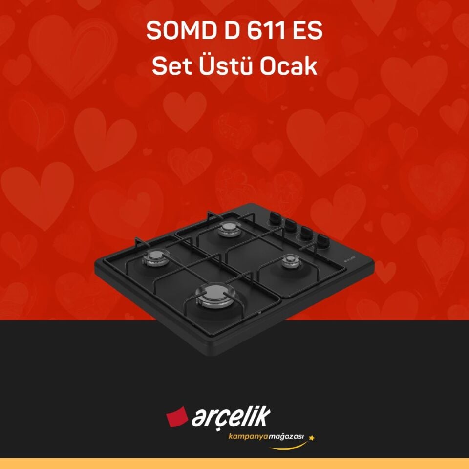 ARÇELİK SOMD D 611ES Set Üstü Ocak