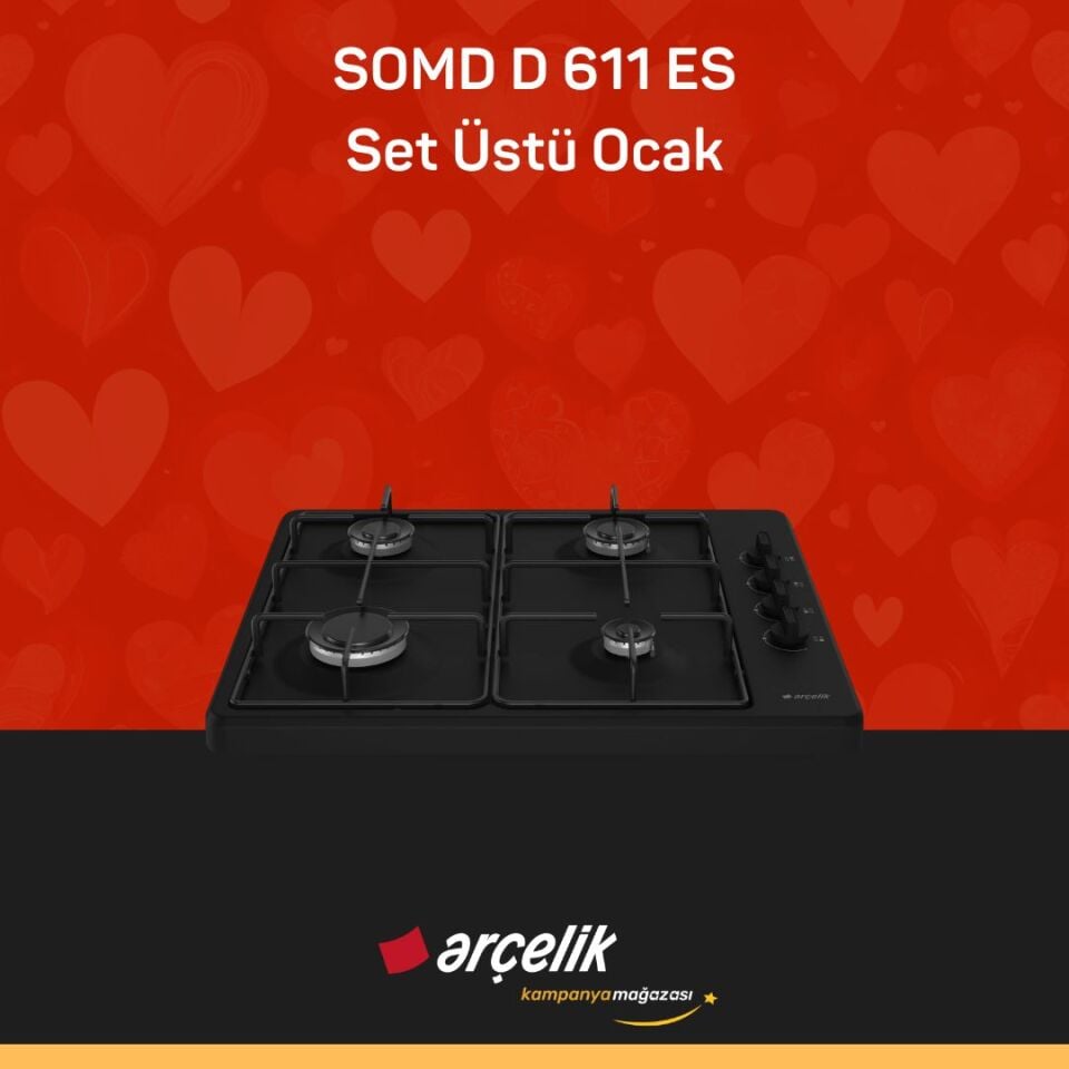 ARÇELİK SOMD D 611ES Set Üstü Ocak