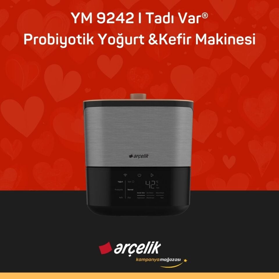 ARÇELİK YM 9242 I Tadı Var® Probiyotik Yoğurt & Kefir Makinesi
