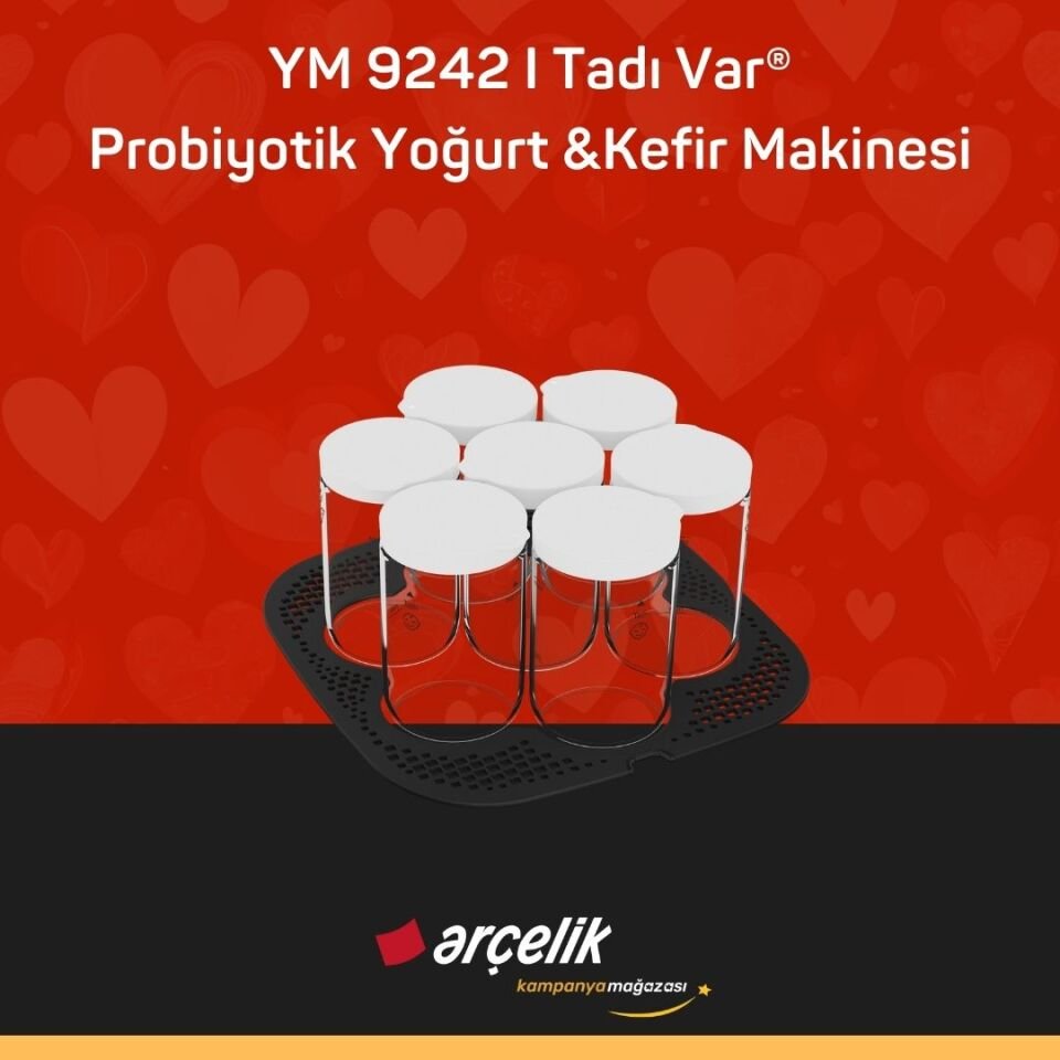 ARÇELİK YM 9242 I Tadı Var® Probiyotik Yoğurt & Kefir Makinesi