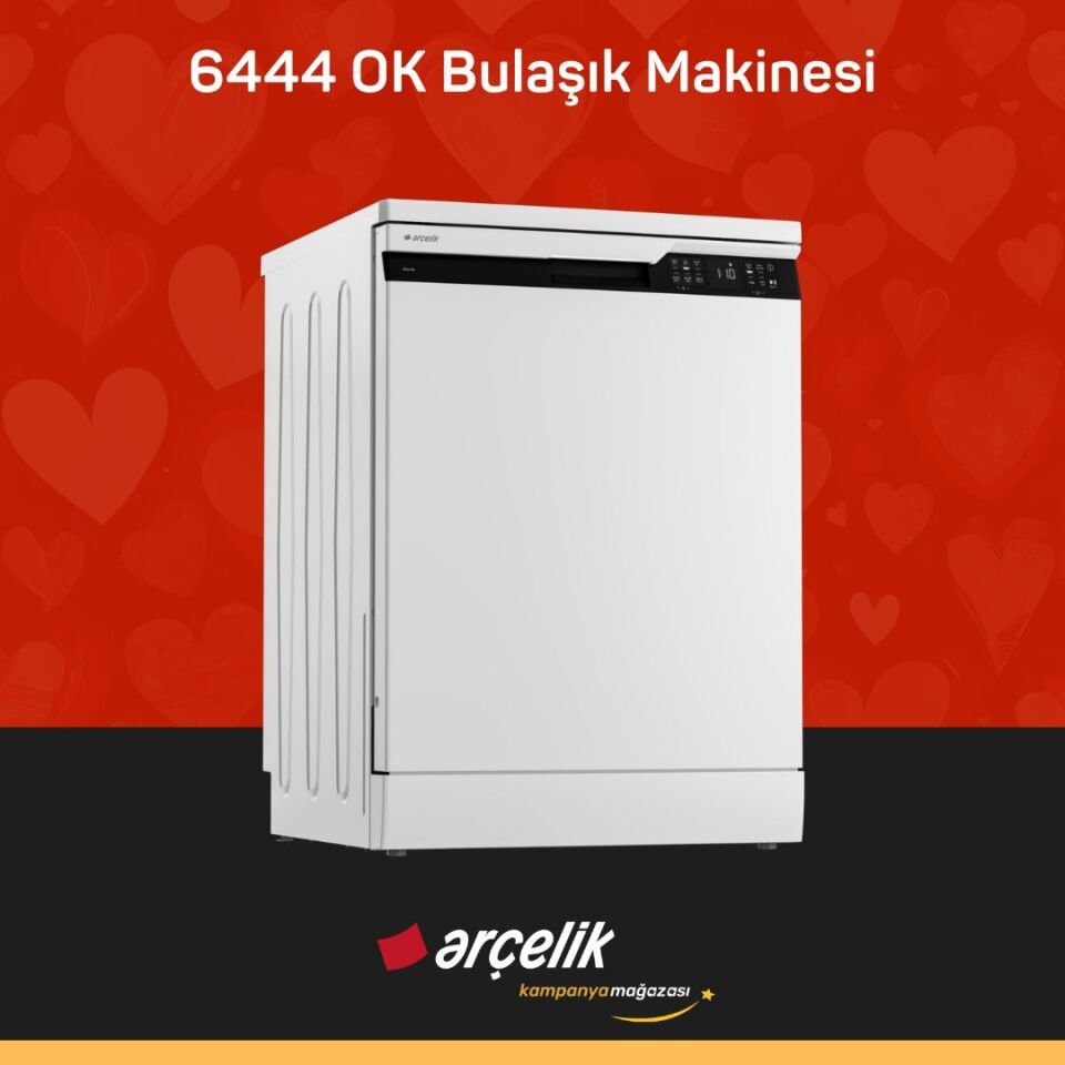 ARÇELİK 6444 OK 4 Programlı Bulaşık Makinesi