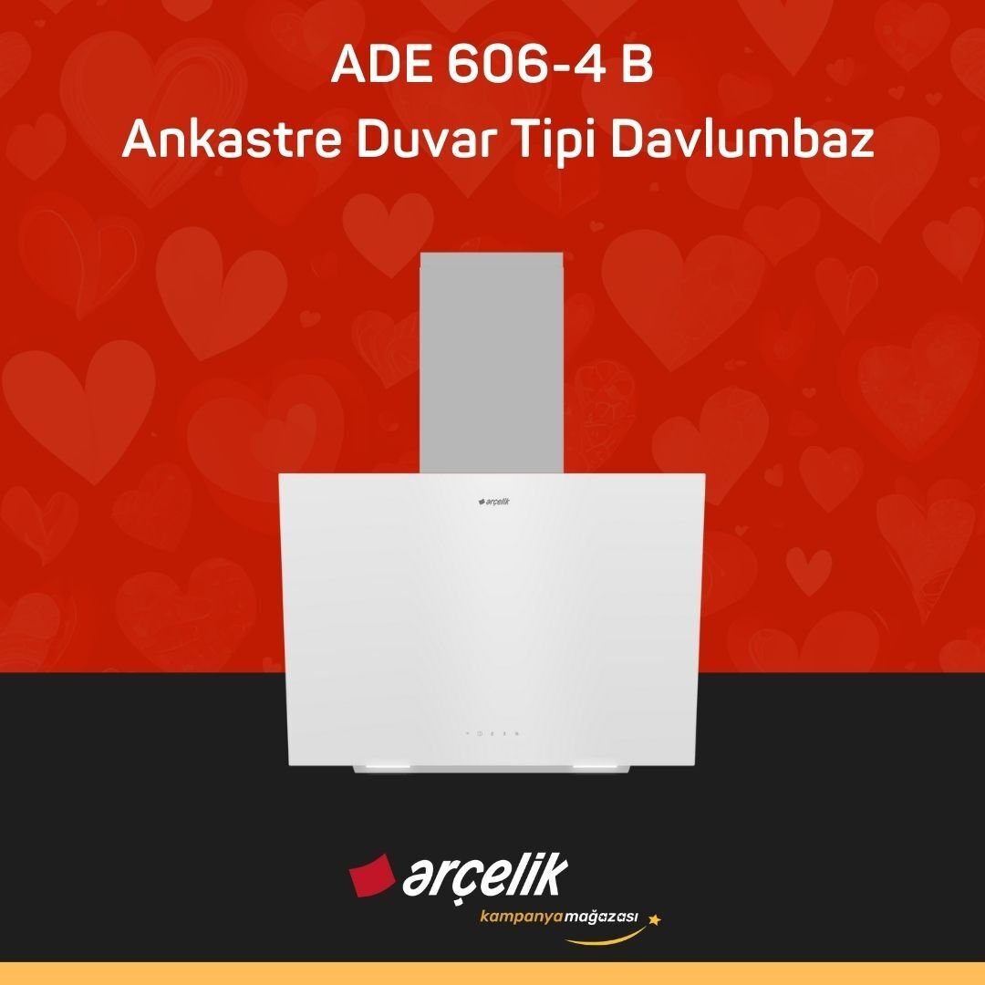 ARÇELİK ADE 606-4 B Ankastre Duvar Tipi Davlumbaz