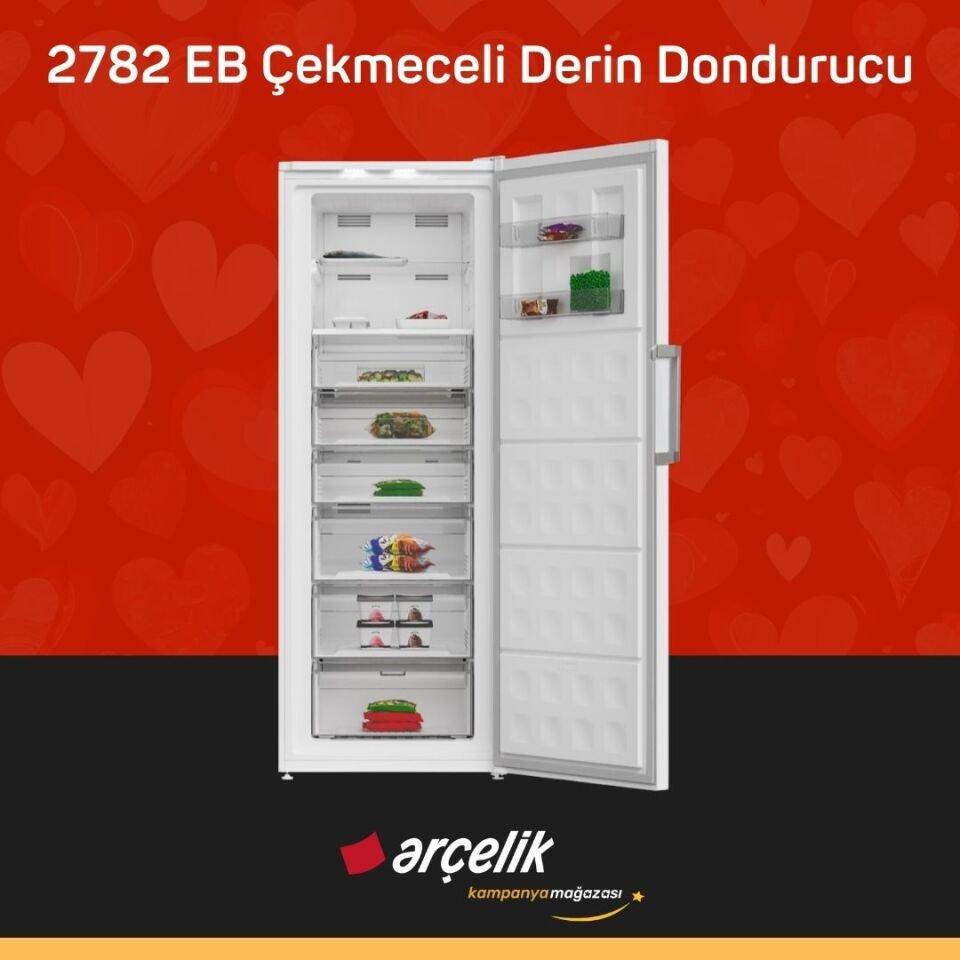 ARÇELİK 2782 EB 8 Bölmeli Derin Dondurucu