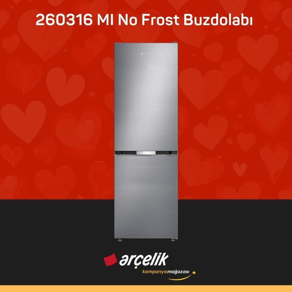 ARÇELİK 260316 MI Alttan Donduruculu Buzdolabı